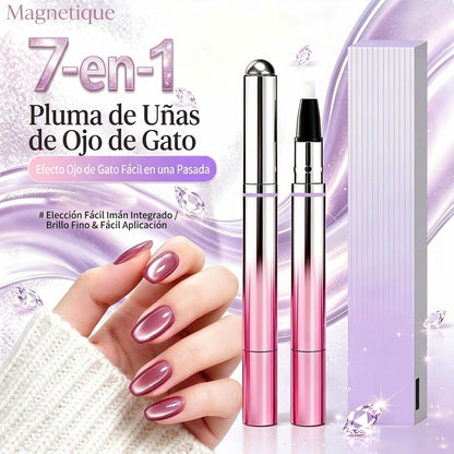 Magnetique™ Bolígrafo de Gel Magnético Ojo de Gato 7 en 1, Portátil