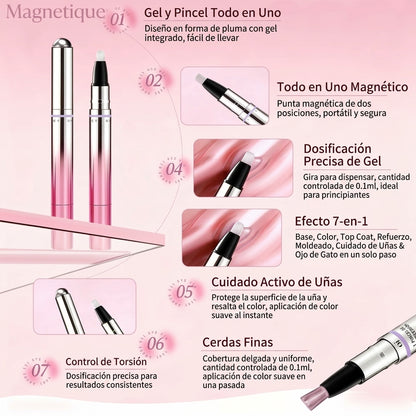 Magnetique™ Bolígrafo de Gel Magnético Ojo de Gato 7 en 1, Portátil